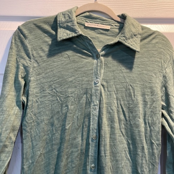 Peruvian Connection Lagos Button Front Midi Dress Green S - Picture 4 of 8